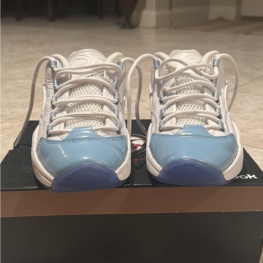 REEBOK ALLEN IVERSON QUESTION LOWS CAROLINA BLUE
